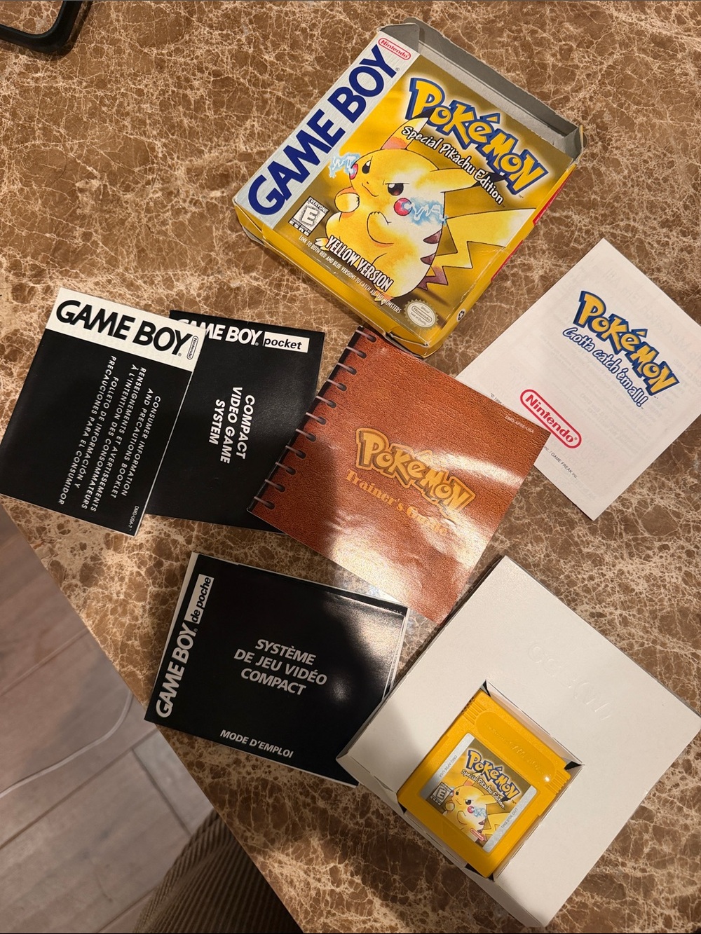 Nintendo Pokémon Yellow Game Boy Cartridge and Box Set - Yellow